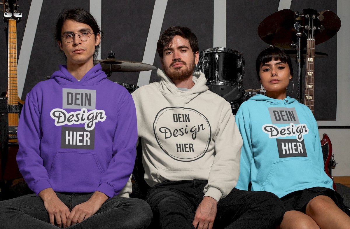 Festival Hoodies - individuelle Aufschrift, Foto oder Logo des Künstlers - Omnishirt